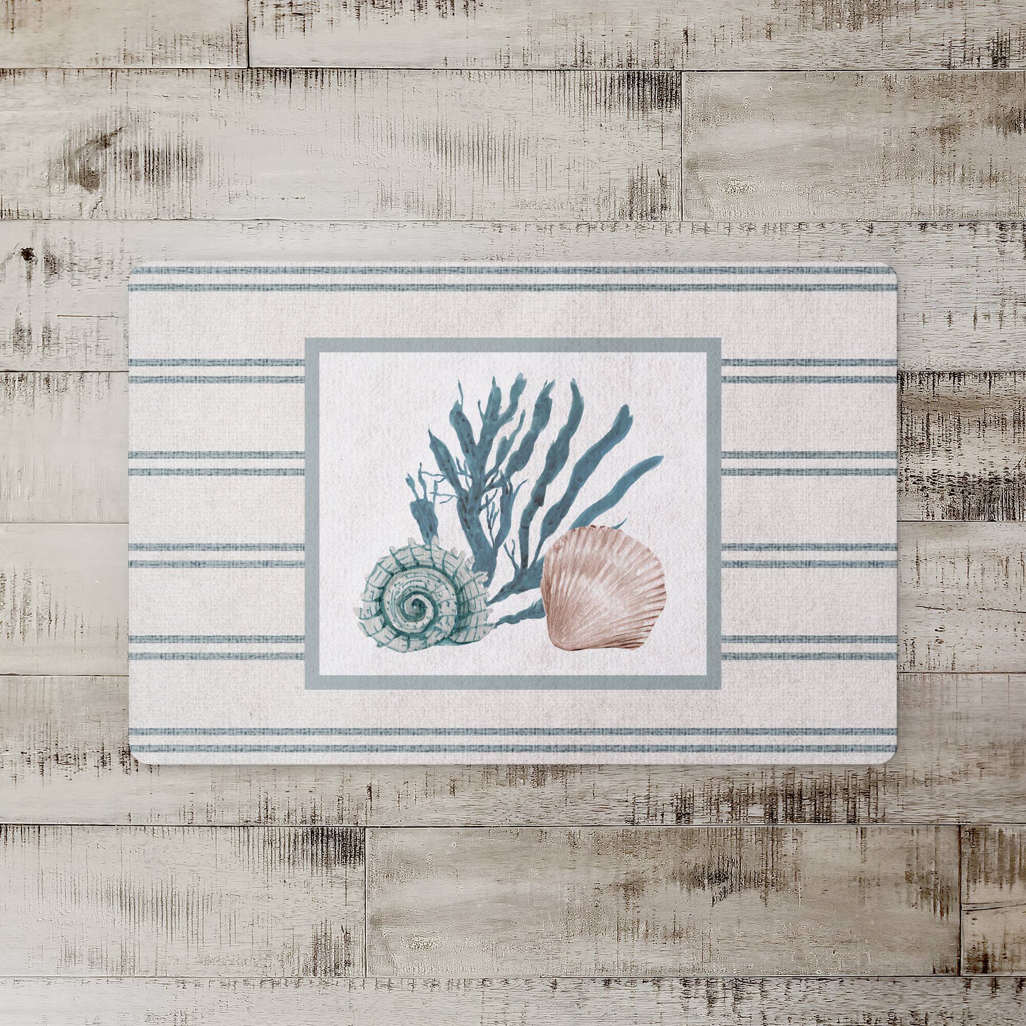 Snail and Olive Shell 18" x 27" Floor Mat